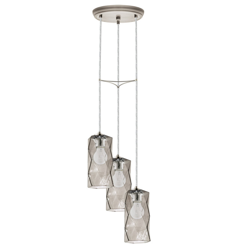Wrought Studio Elia 3 Light Cluster Cylinder Pendant Wayfair